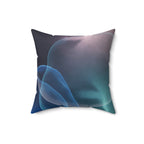 Depth Signal - Faux Suede Throw Pillow