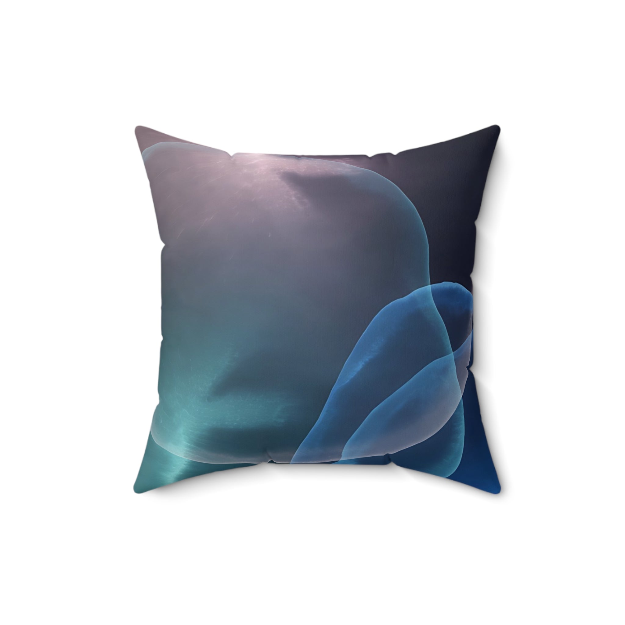 Depth Signal - Faux Suede Throw Pillow
