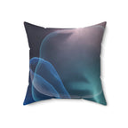 Depth Signal - Faux Suede Throw Pillow