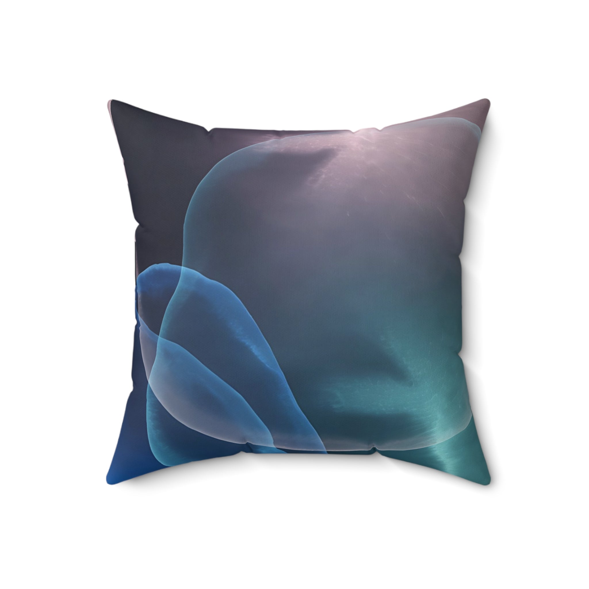 Depth Signal - Faux Suede Throw Pillow