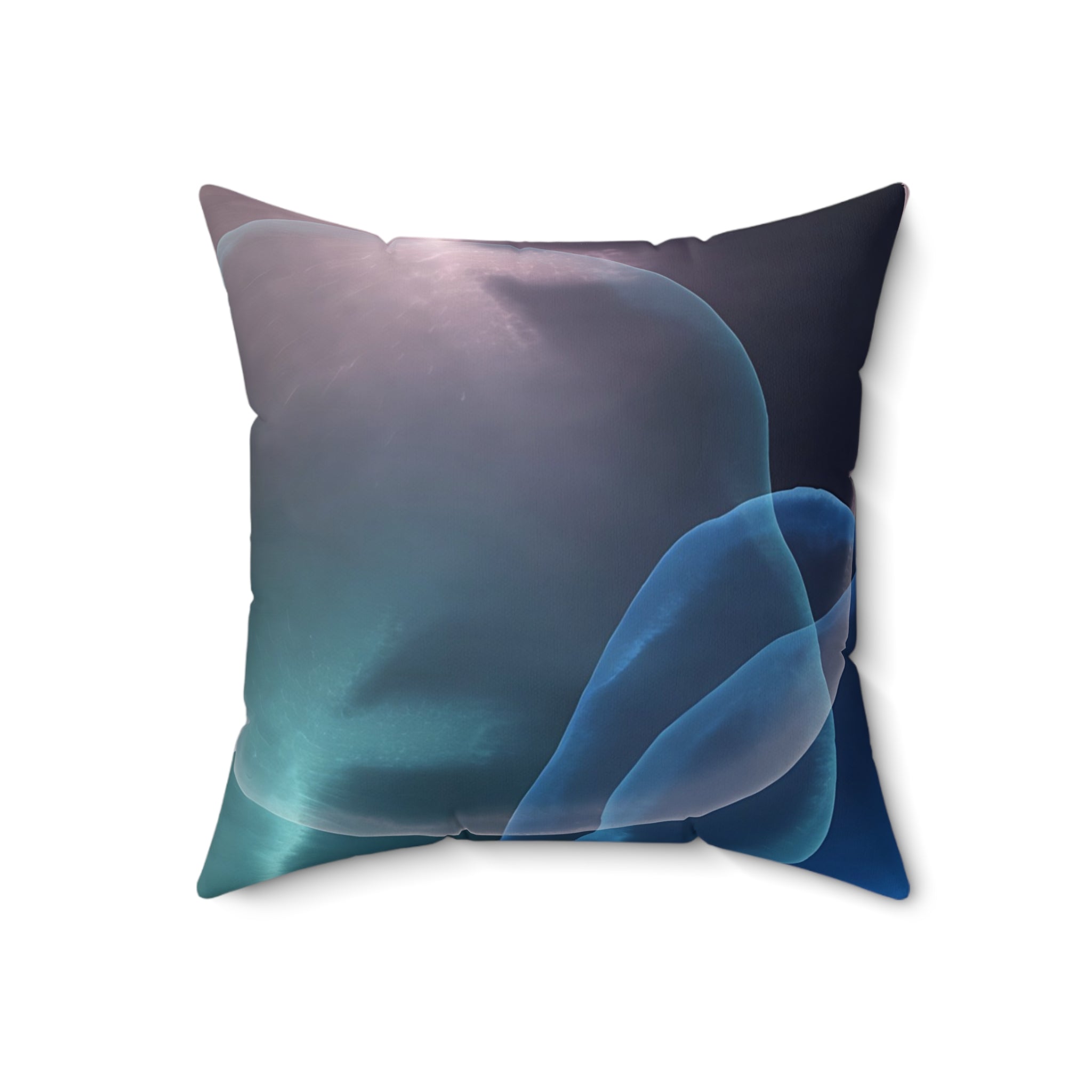 Depth Signal - Faux Suede Throw Pillow