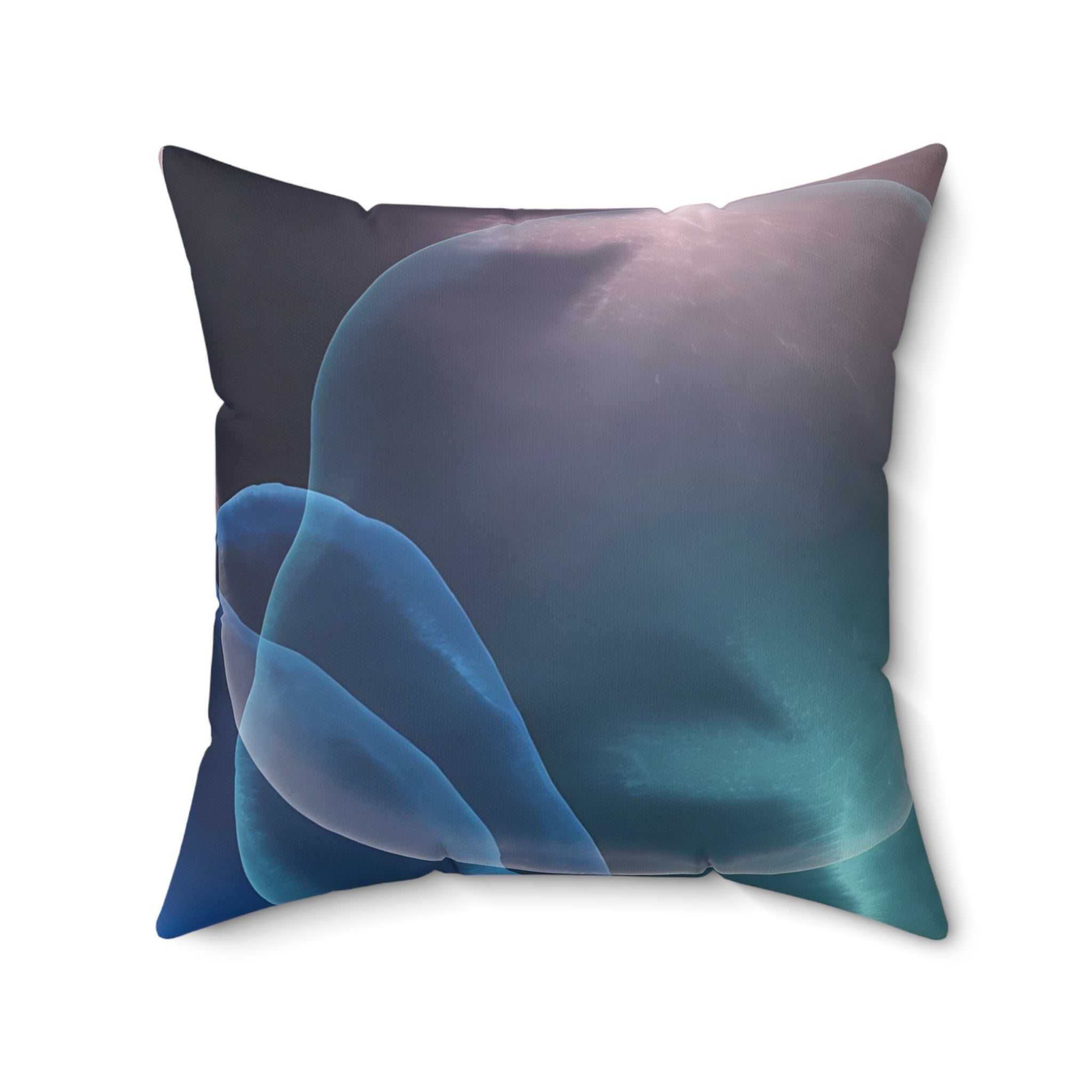Depth Signal - Faux Suede Throw Pillow