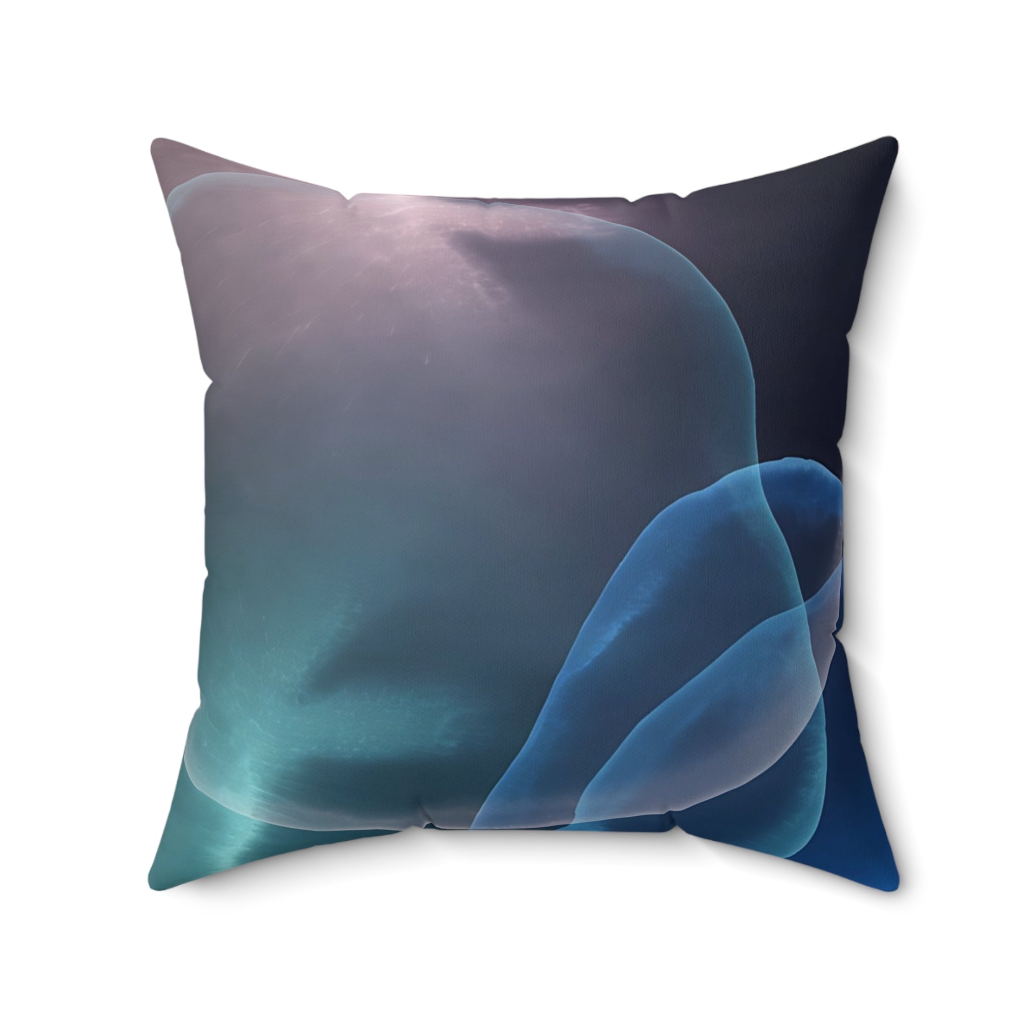 Depth Signal - Faux Suede Throw Pillow