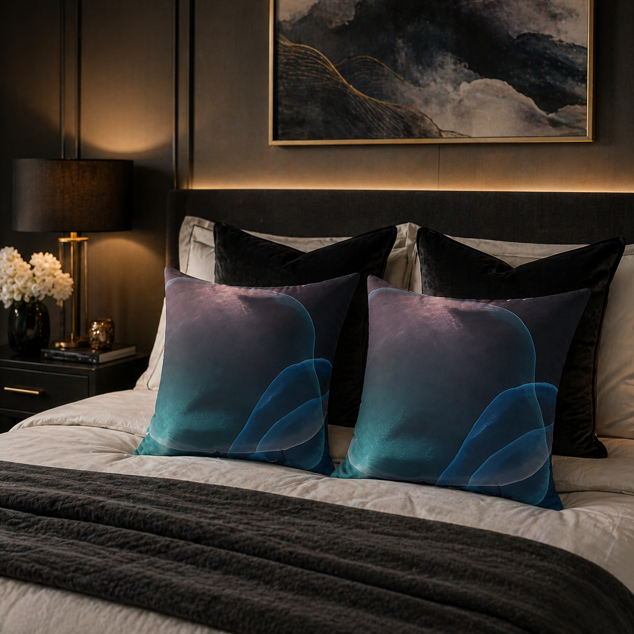 Depth Signal - Throw Pillow