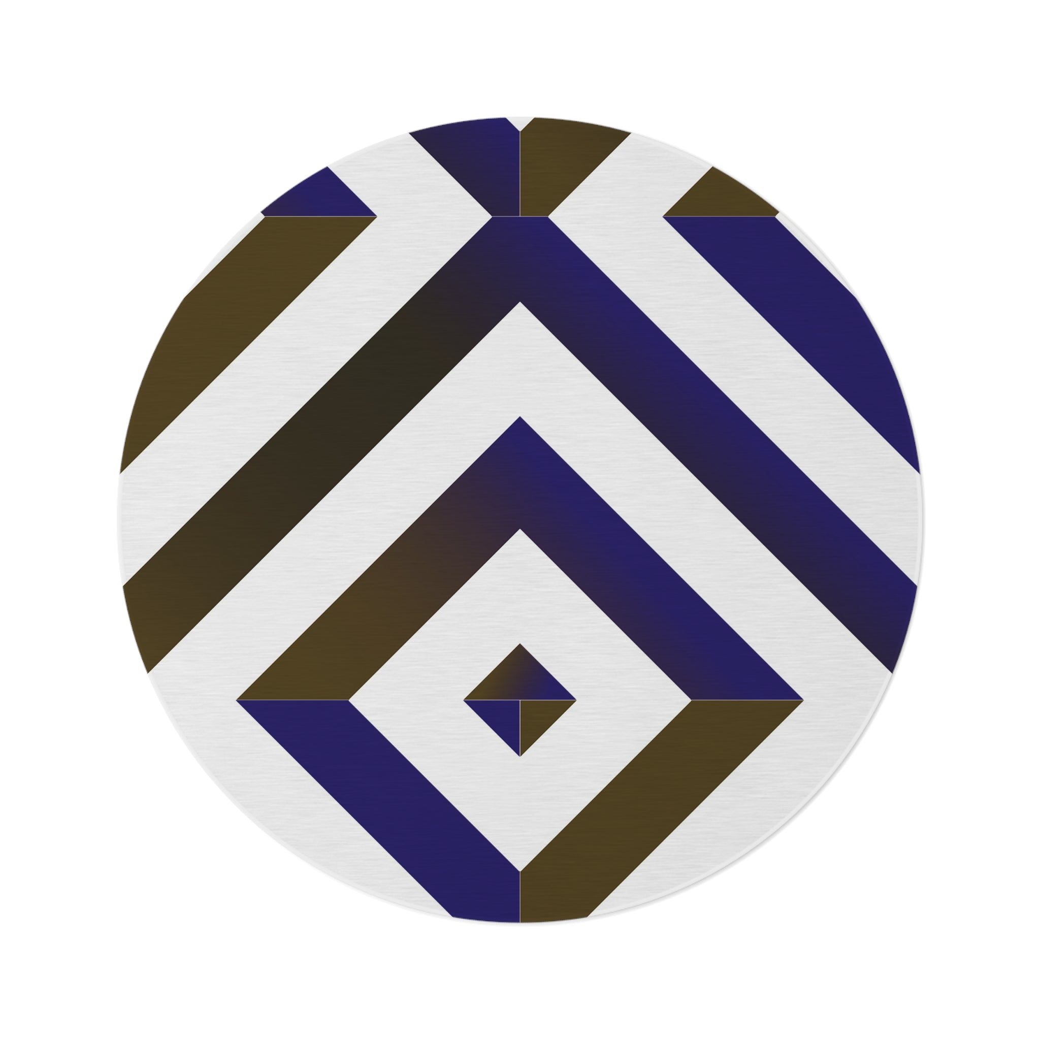 Directional Calm - Round Area Rug