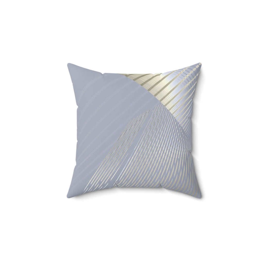 Drop the Pattern - Faux Suede Throw Pillow