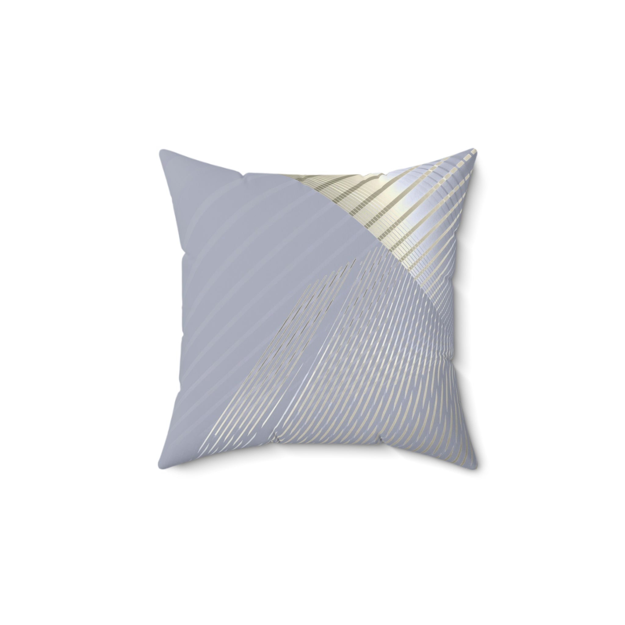 Drop the Pattern - Faux Suede Throw Pillow