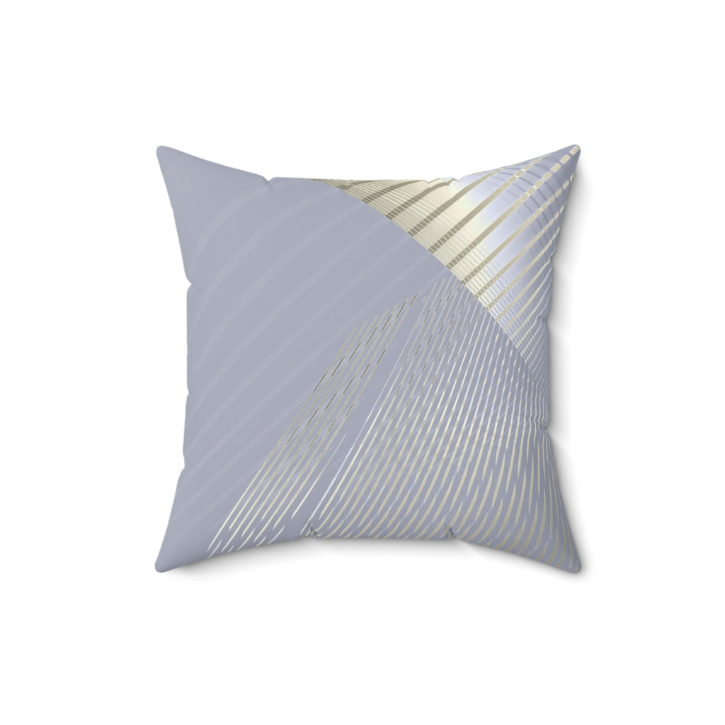 Drop the Pattern - Faux Suede Throw Pillow