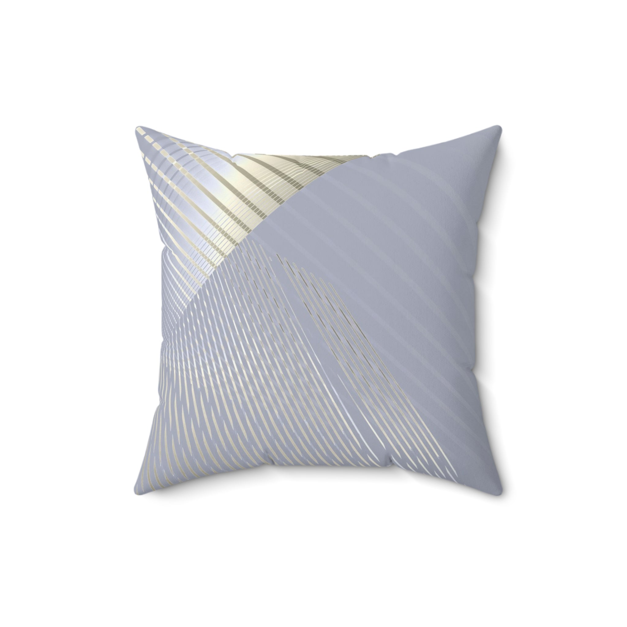 Drop the Pattern - Faux Suede Throw Pillow