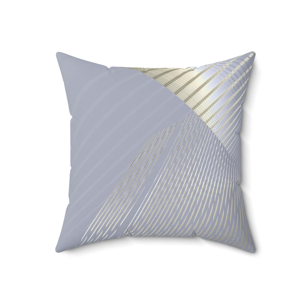 Drop the Pattern - Faux Suede Throw Pillow