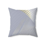 Drop the Pattern - Faux Suede Throw Pillow
