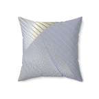 Drop the Pattern - Faux Suede Throw Pillow