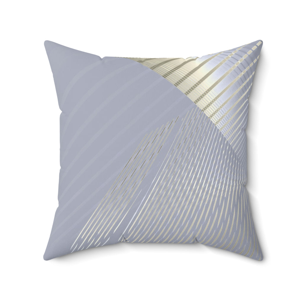 Drop the Pattern - Faux Suede Throw Pillow