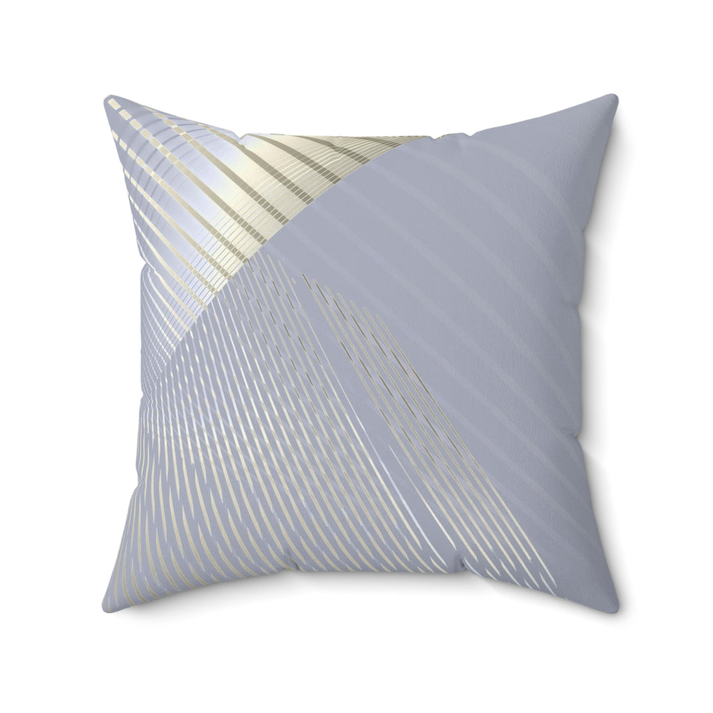 Drop the Pattern - Faux Suede Throw Pillow