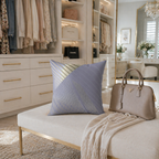 Drop the Pattern - Faux Suede Throw Pillow