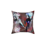Echoes of Her - Faux Suede Throw Pillow