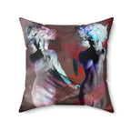 Echoes of Her - Faux Suede Throw Pillow