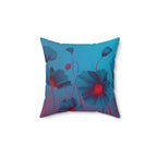 Electric Eden - Faux Suede Throw Pillows
