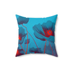 Electric Eden - Faux Suede Throw Pillows
