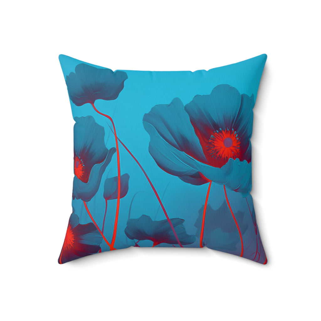 Electric Eden - Faux Suede Throw Pillows