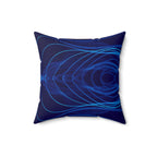 Electric Field Trip - Faux Suede Throw Pillow