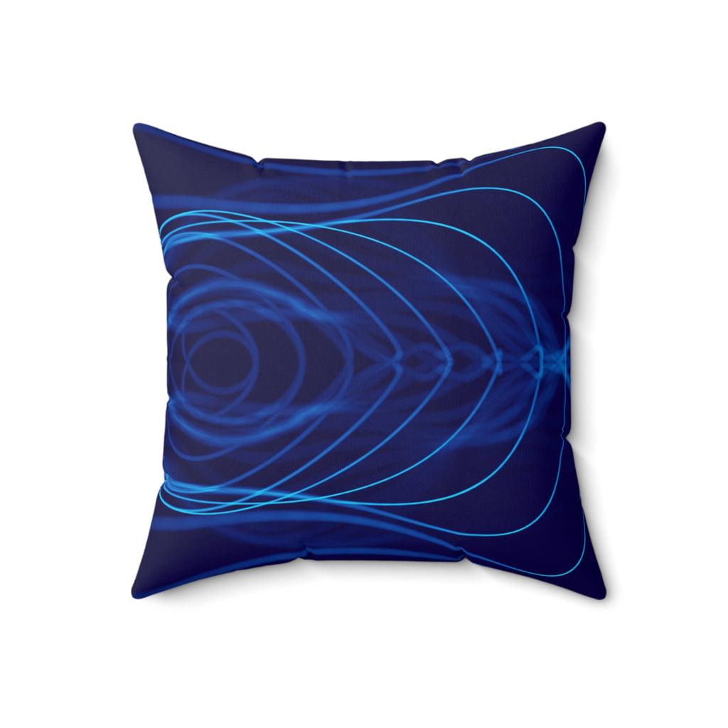 Electric Field Trip - Faux Suede Throw Pillow
