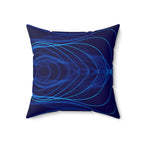 Electric Field Trip - Faux Suede Throw Pillow