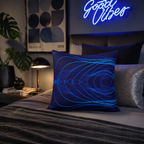 Electric Field Trip - Faux Suede Throw Pillow