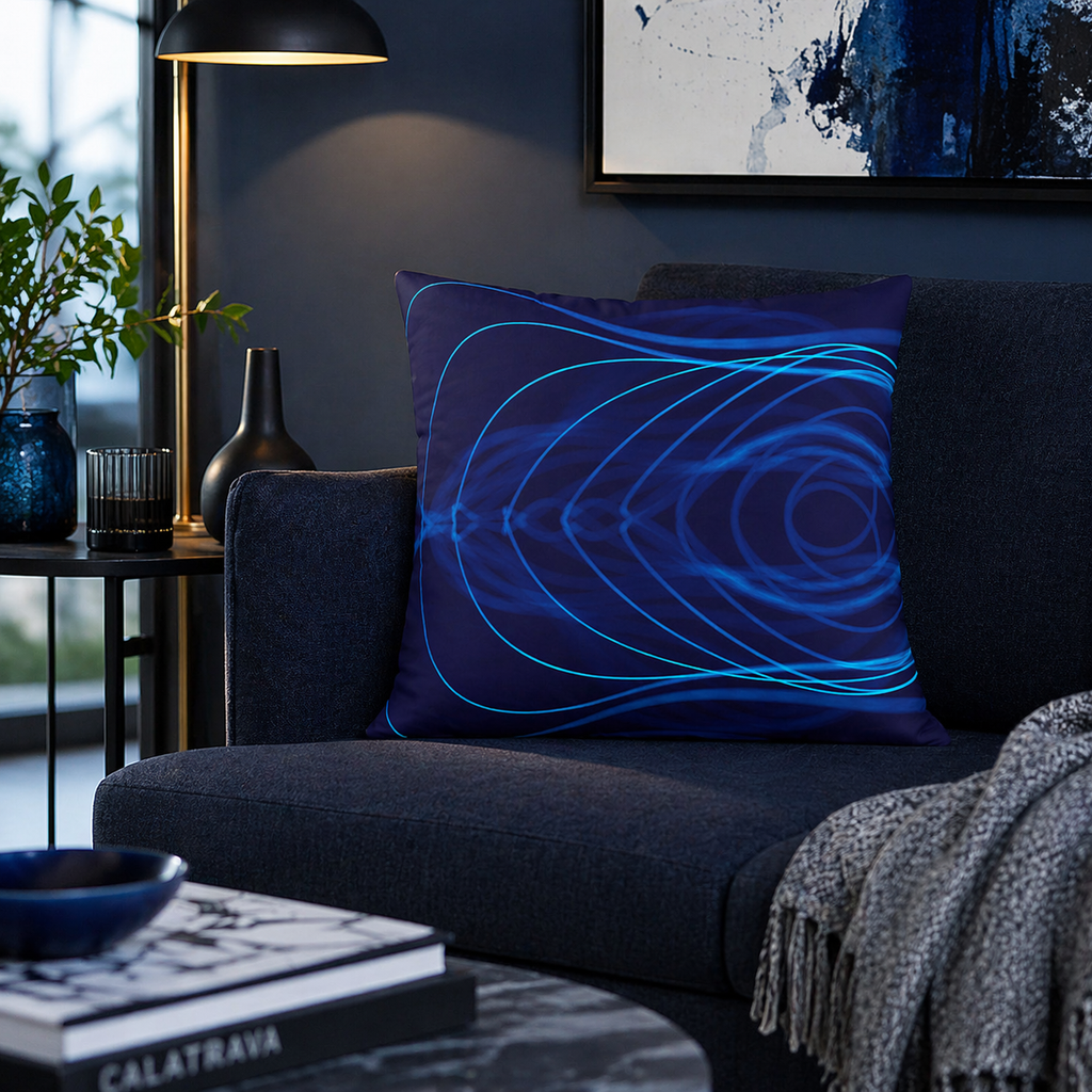 Electric Field Trip - Faux Suede Throw Pillow