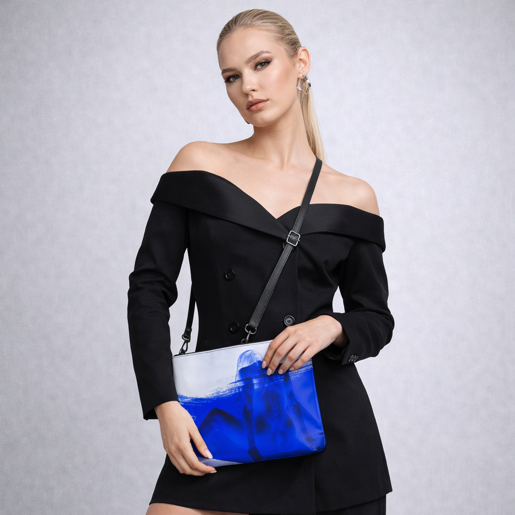 Electric Silence - Leather Crossbody Accessories Bag