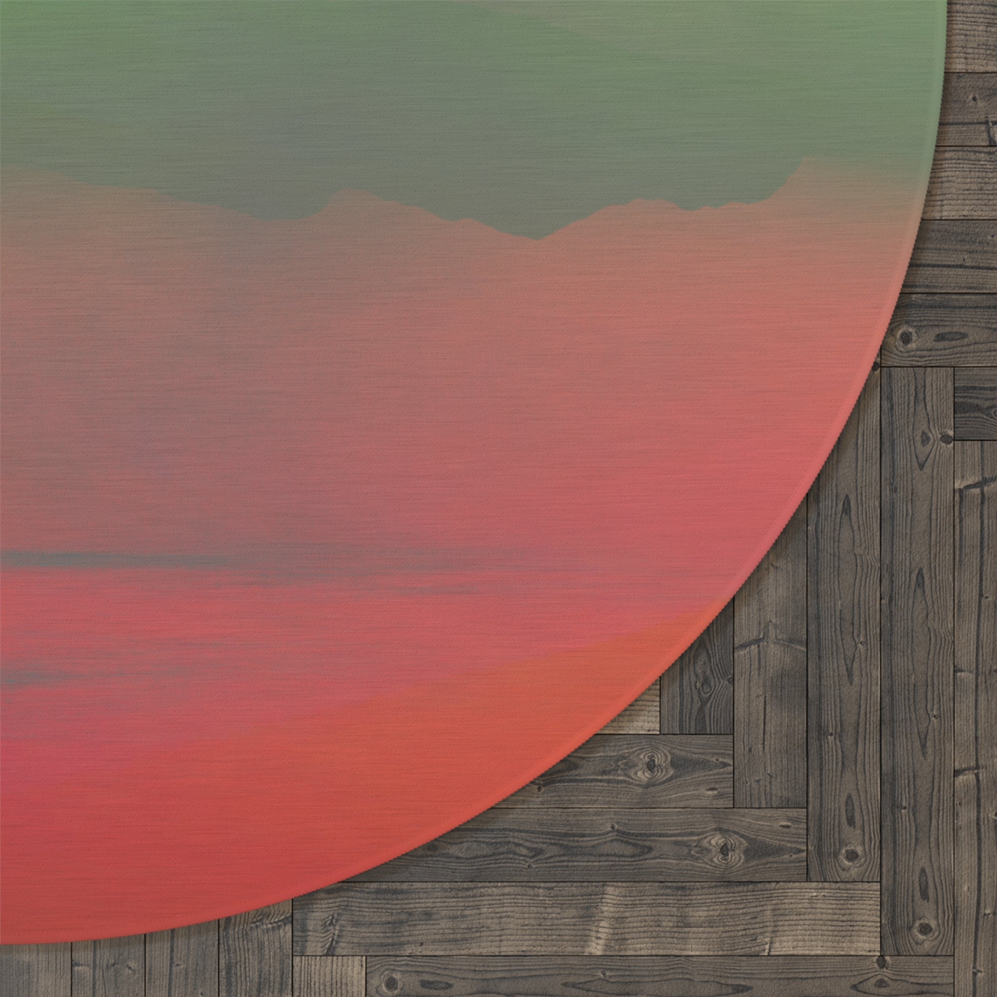 Electric Sundown - Round Area Rug