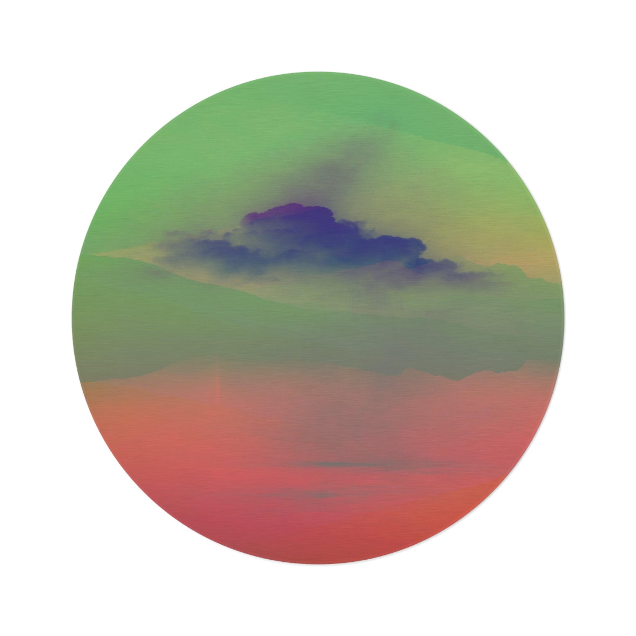 Electric Sundown - Round Area Rug