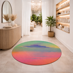 Electric Sundown - Round Area Rug