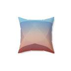 Ember Rise — Faux Suede Throw Pillow