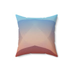 Ember Rise — Faux Suede Throw Pillow