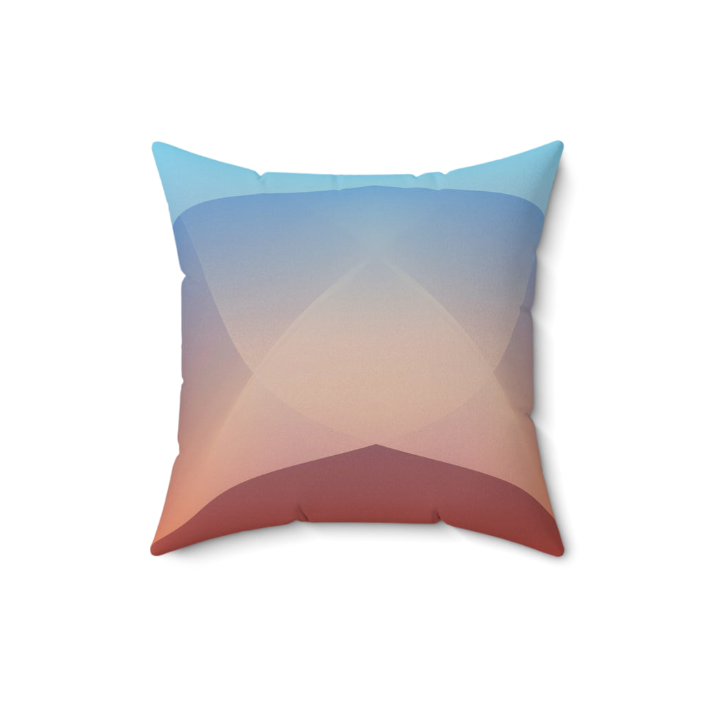 Ember Rise — Faux Suede Throw Pillow