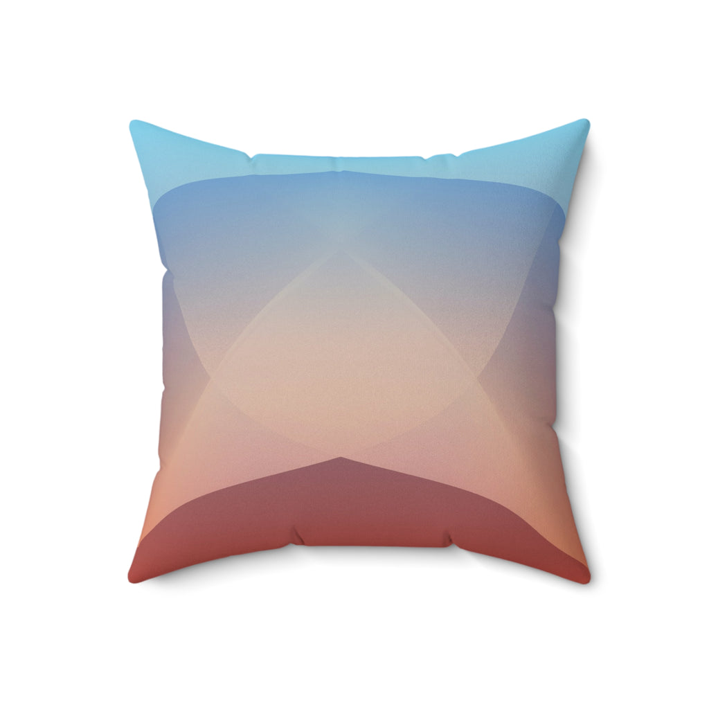 Ember Rise — Faux Suede Throw Pillow