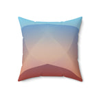 Ember Rise — Faux Suede Throw Pillow