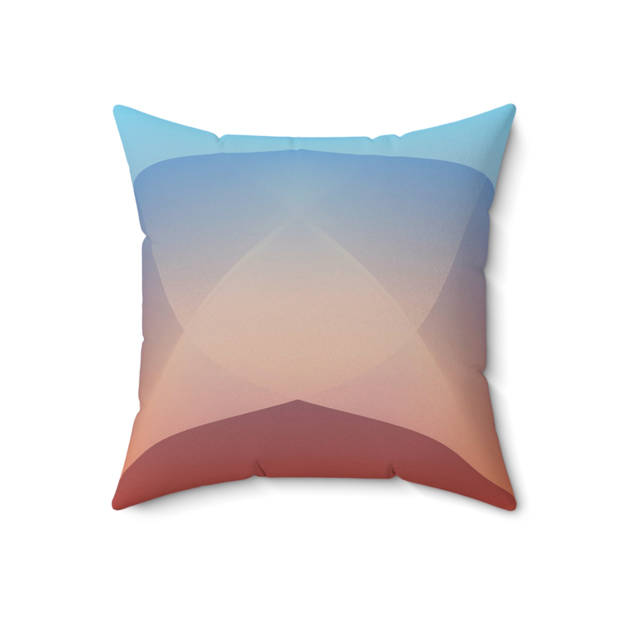 Ember Rise — Faux Suede Throw Pillow