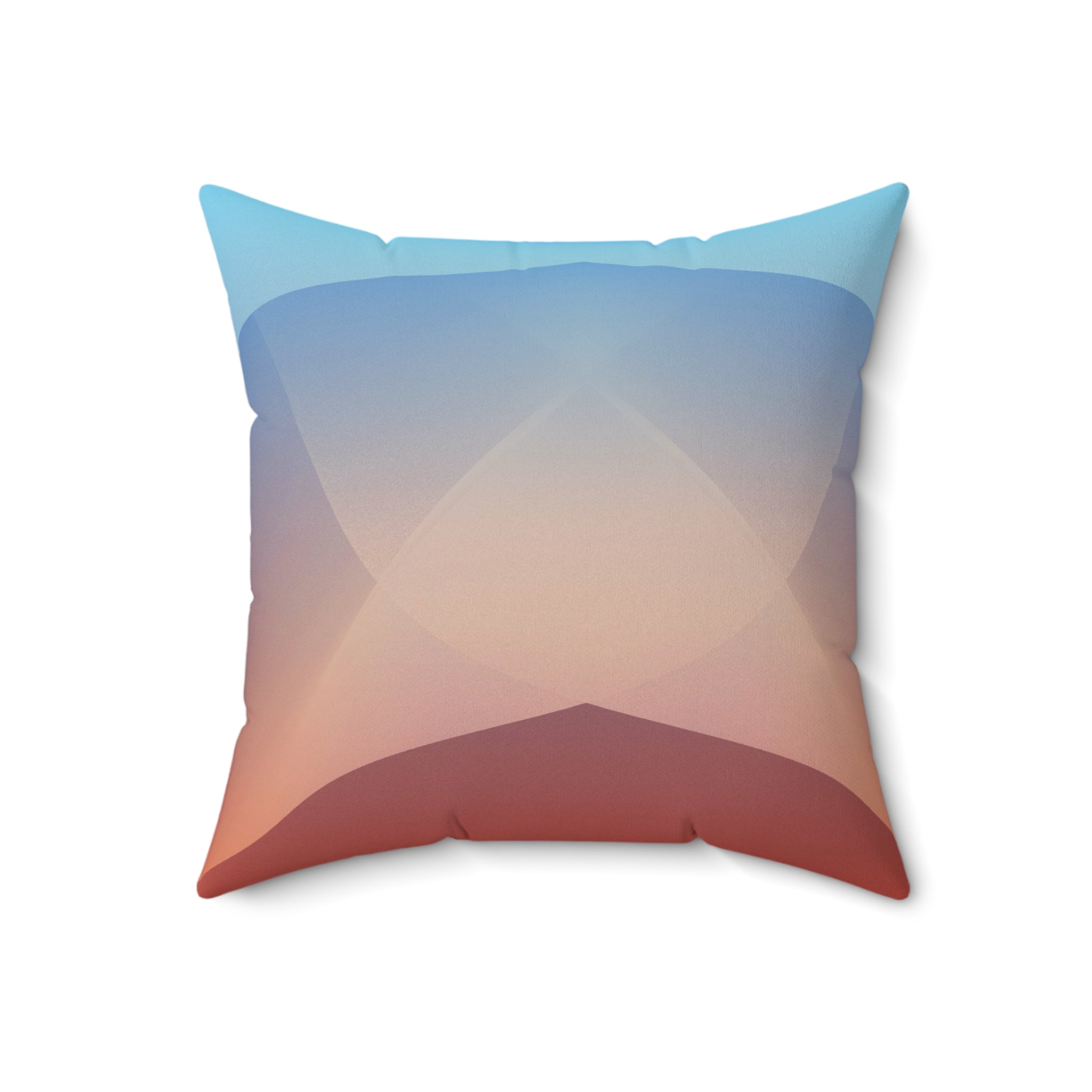 Ember Rise — Faux Suede Throw Pillow