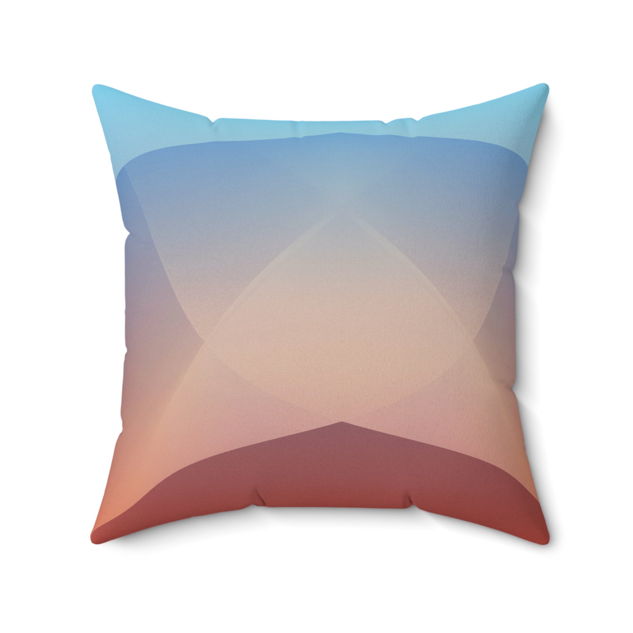 Ember Rise — Faux Suede Throw Pillow
