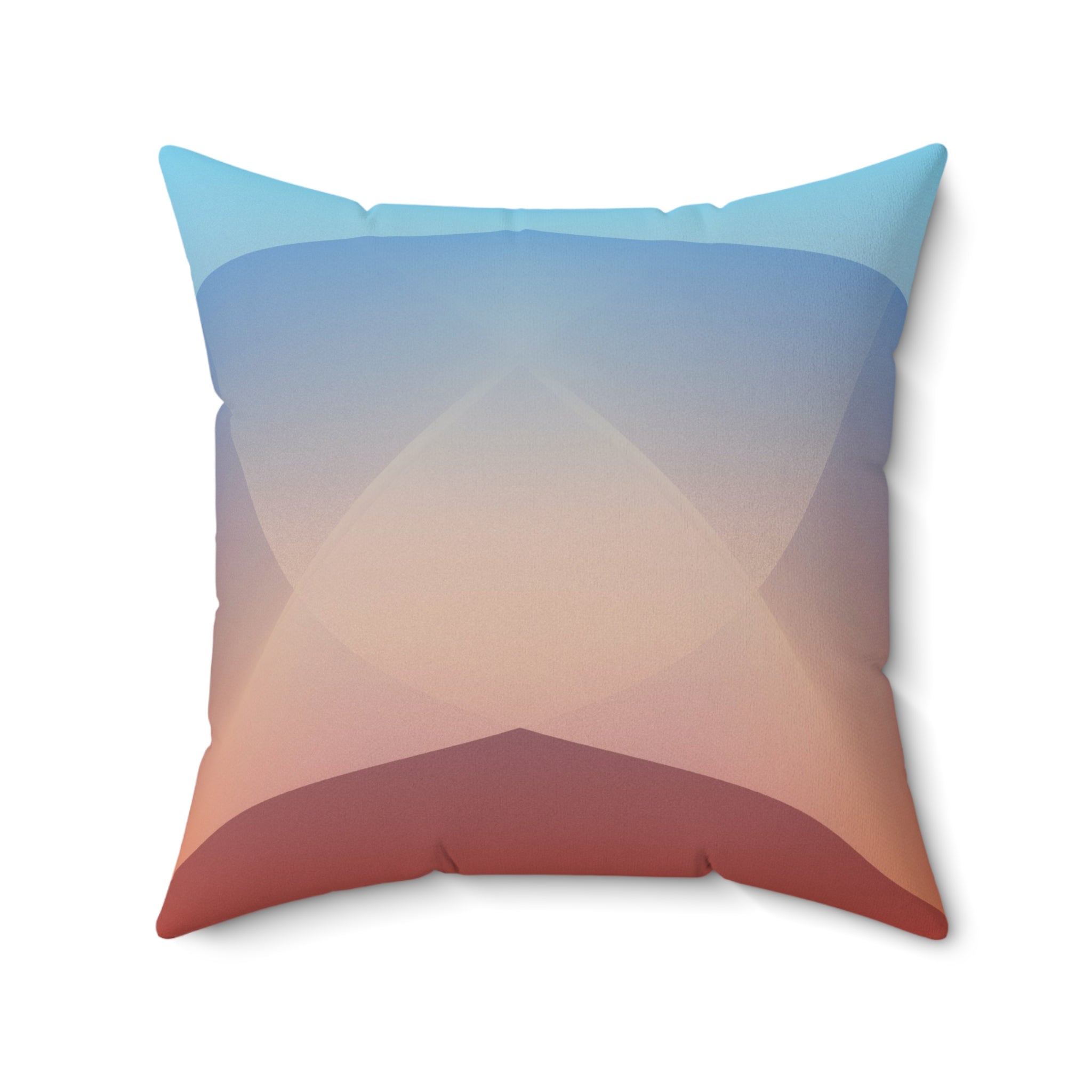 Ember Rise — Faux Suede Throw Pillow