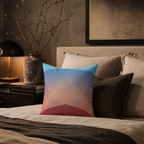 Ember Rise — Faux Suede Throw Pillow