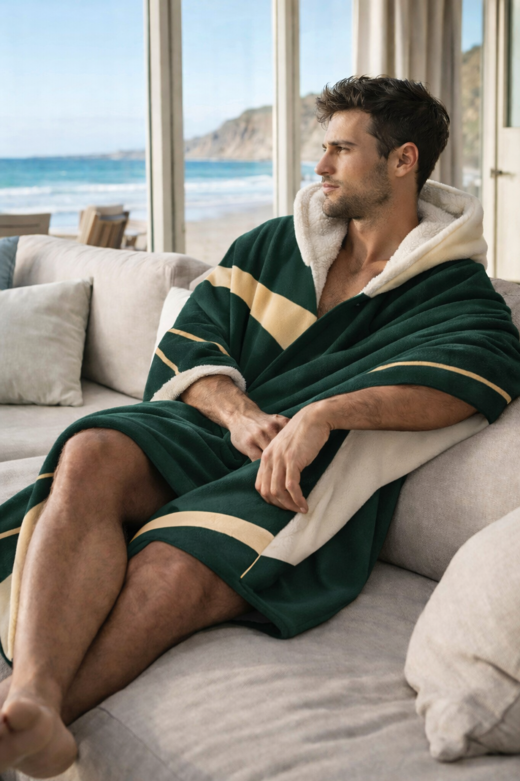 Emerald Heirloom - Hooded Fleece Sherpa Blanket