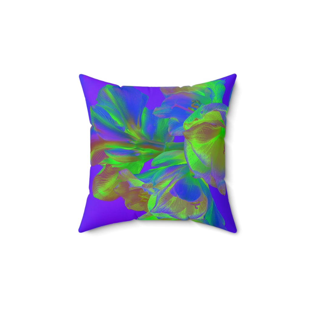 Euphoric Field - Faux Suede Throw Pillow