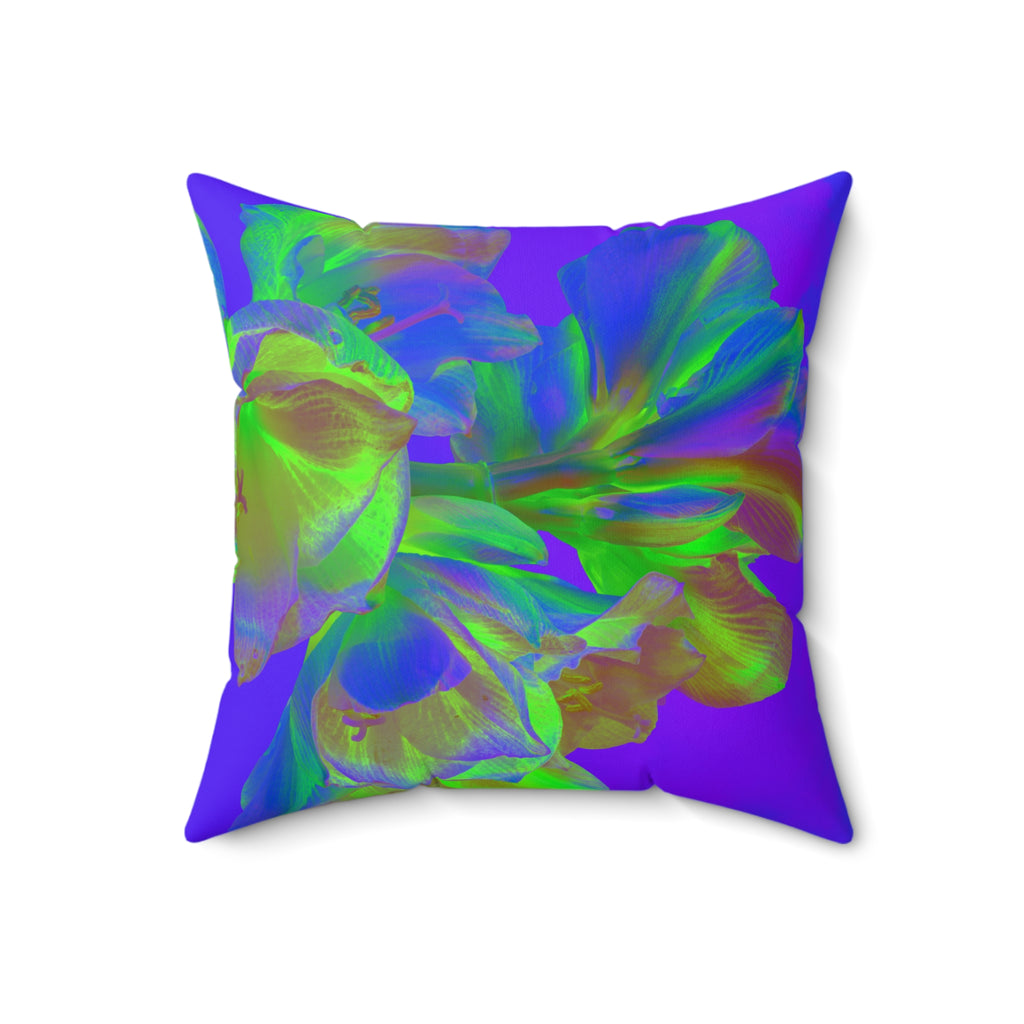 Euphoric Field - Faux Suede Throw Pillow