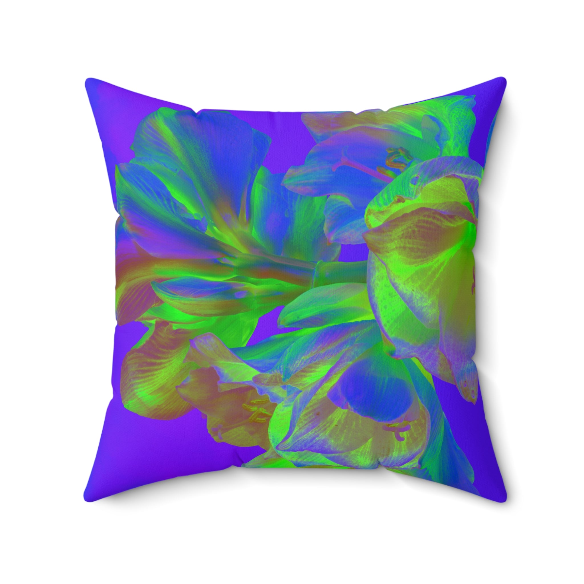 Euphoric Field - Faux Suede Throw Pillow