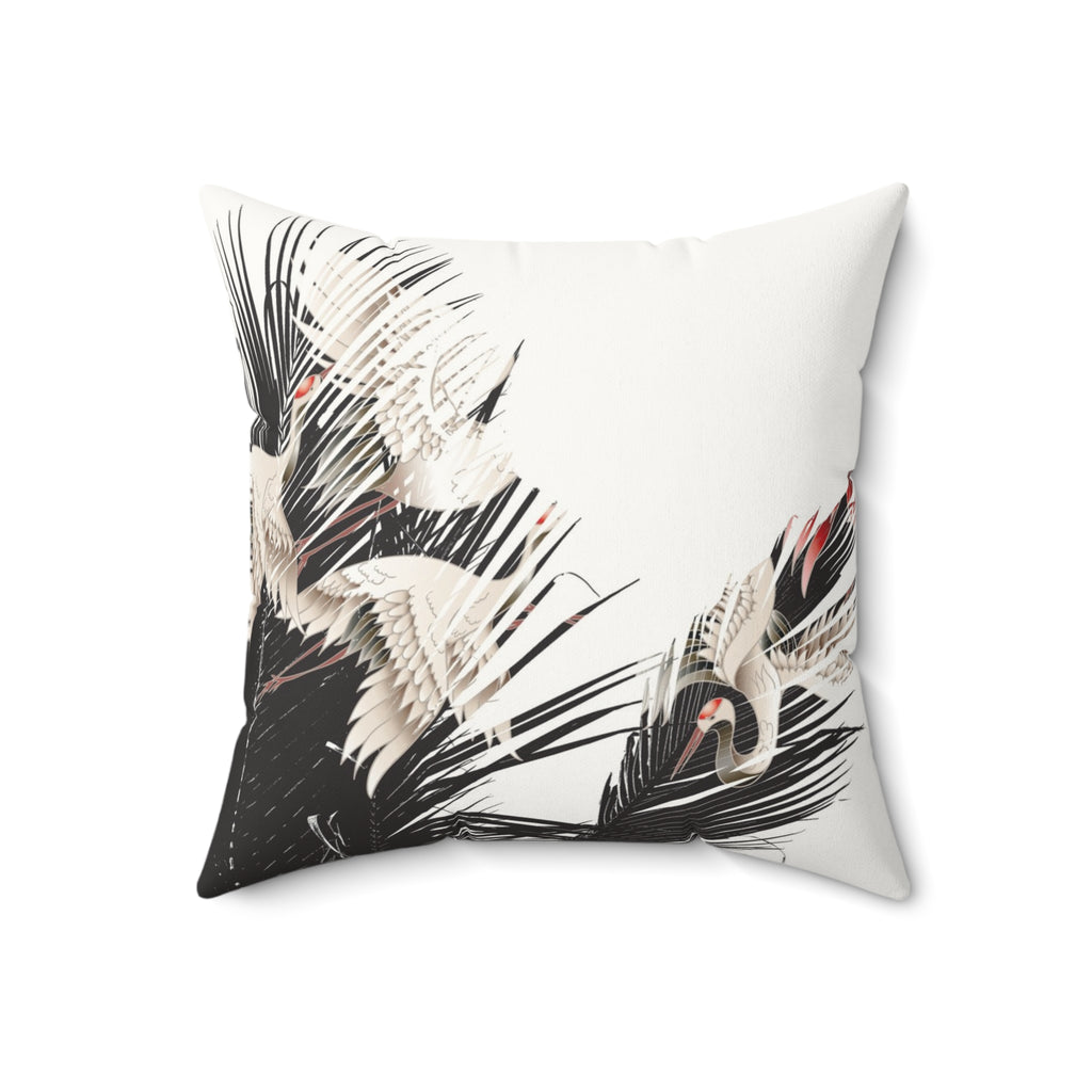 Flight Risk - Faux Suede Throw Pillow