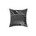 Flux Lines - Faux Suede Throw Pillow