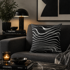 Flux Lines - Throw Pillow
